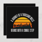 Carte Le voyage d'un millier de kilomètres commence par  (Devant / Derrière)