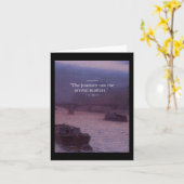Carte Le Voyage Pas L'Arrivée S Citation Poster (Fleur jaune)