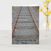 Carte Le voyage peut être long... (Fleur jaune)