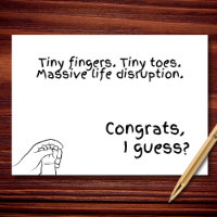 Le vrai chaos est arrivé - Baby shower drôle