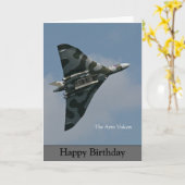 Carte Le Vulcan Avro Joyeux anniversaire (Fleur jaune)
