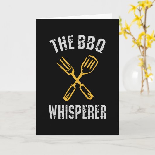 Carte Le Whisperer du barbecue (Fleur jaune)
