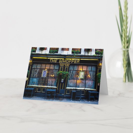 Carte Le Whopper Pub (Devant)