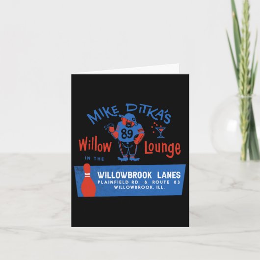 Carte Le Willow Lounge de Mike Ditka (Devant)