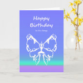 Carte Le yoga de joyeux anniversaire pose le changement (Fleur jaune)