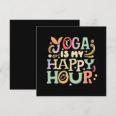 Carte Le Yoga Est Mon Heure Heureuse (Devant / Derrière)