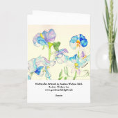 Carte Le Zinnia de Rachel (Dos)