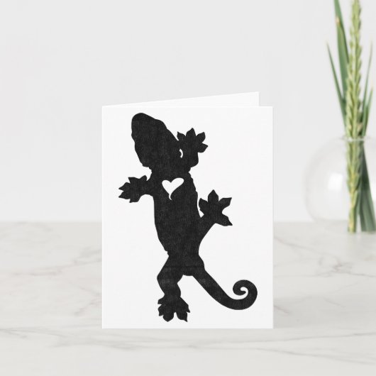 Carte Leachie New Caledonian Gecko Artsy Distressed (Devant)