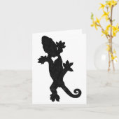 Carte Leachie New Caledonian Gecko Artsy Distressed (Fleur jaune)