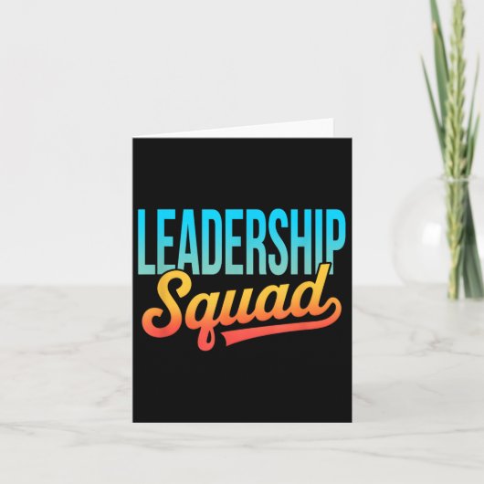 Carte Leadership Équipe Chef Motivation de gestion (Devant)