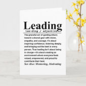 Carte Leading (Fleur jaune)