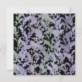 Carte Leafy Creeping Vine Drawing Pattern With Pastels (Devant)