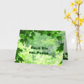 Carte Leafy Día del Padre (Fleur jaune)