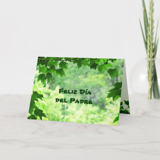 Carte Leafy Día del Padre (Devant)