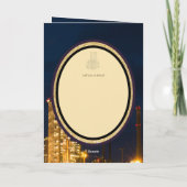 Carte LeahG Blue Islam Mariage invite Nikah (Dos)