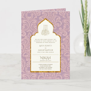Carte LeahG Paisley Ornate Islam Mariage musulman