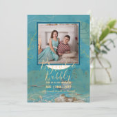 Carte LeahG Trending Brunch Bubbly Mariage PHOTO (Debout devant)