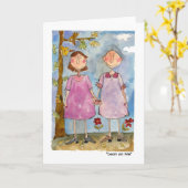 Carte "Lean on Me" (Fleur jaune)