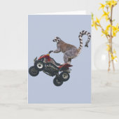 Carte Leaping Lemur Card (Fleur jaune)