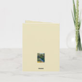 Carte L'eau coule dans le ruisseau comme un tableau (Dos)