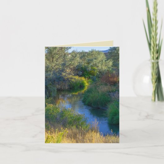 Carte L'eau coule dans le ruisseau comme un tableau (Devant)
