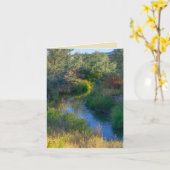 Carte L'eau coule dans le ruisseau comme un tableau (Fleur jaune)