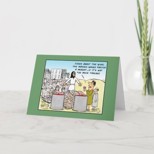 Carte L'eau dans le vin Anniversaire (Devant)