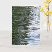 Carte L'eau de ondulation (Fleur jaune)