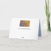 Carte L'eau de prisme d'arc-en-ciel laisse tomber la (Dos)