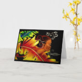 Carte L'eau du feu II (Fleur jaune)