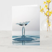 Carte L'eau tombe en collision pour former un parapluie (Fleur jaune)