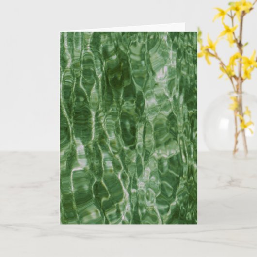 Carte L'eau verte (Fleur jaune)