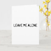 Carte Leave Me Alone (Fleur jaune)