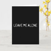 Carte Leave Me Alone (Fleur jaune)