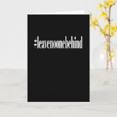 Carte #leavenoonebehind - Conception de sensibilisation (Fleur jaune)