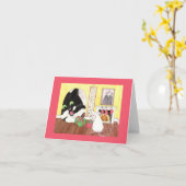 Carte L'échange de cadeaux (Fleur jaune)