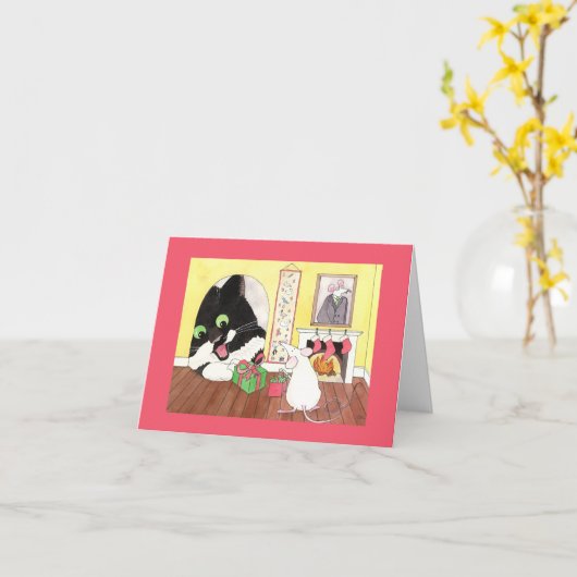 Carte L'échange de cadeaux (Fleur jaune)