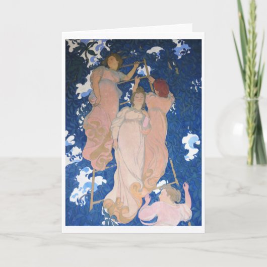 Carte L'échelle dans le feuillage, Maurice Denis (Devant)