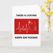 Carte Lécher - Continue on ticking (Fleur jaune)