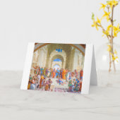Carte L'école d'Athènes, Raphael (Fleur jaune)