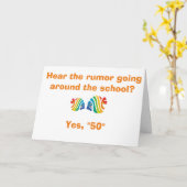 CARTE **L'ÉCOLE DE POISSON** SAVOIR" VOUS TOURNEZ *50** (Fleur jaune)