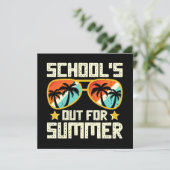 Carte L'école est finie pour l'été (Debout devant)