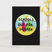 Carte l'école est ouverte pour l'été (Fleur jaune)