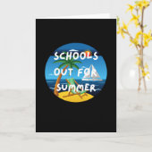 Carte l'école est ouverte pour l'été (Fleur jaune)