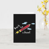 Carte L'école recommence (Fleur jaune)