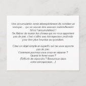 Carte Leçons de voyage : Minimalisme japonais (Dos)