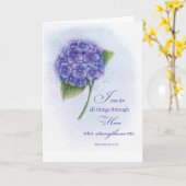 Carte L'Ecriture Chrétienne Encouragement dans les lutte (Fleur jaune)