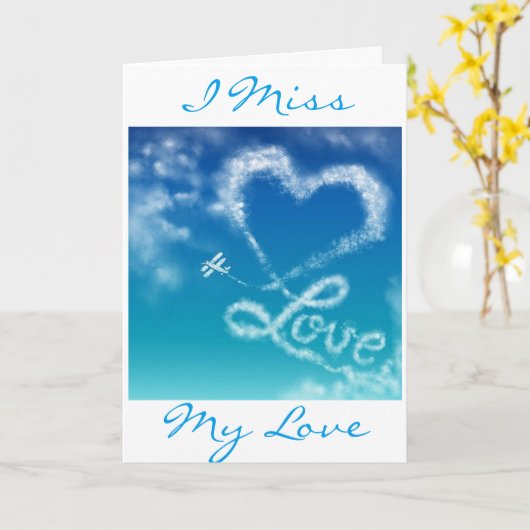 CARTE L'ÉCRITURE DU CIEL VOUS MANQUE CHAQUE JOUR/CHAQUE (Fleur jaune)