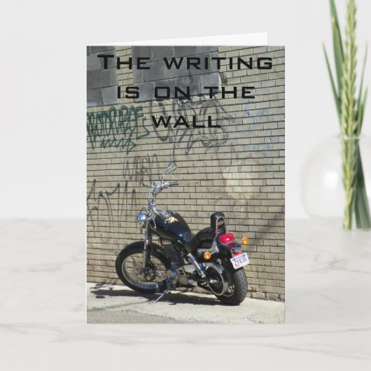 Carte L'ÉCRITURE EST SUR LE MUR 40ème (Devant)