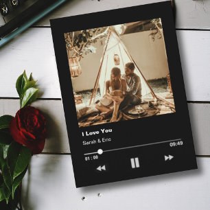 Carte lecteur de musique d'amour pour couple romantique
